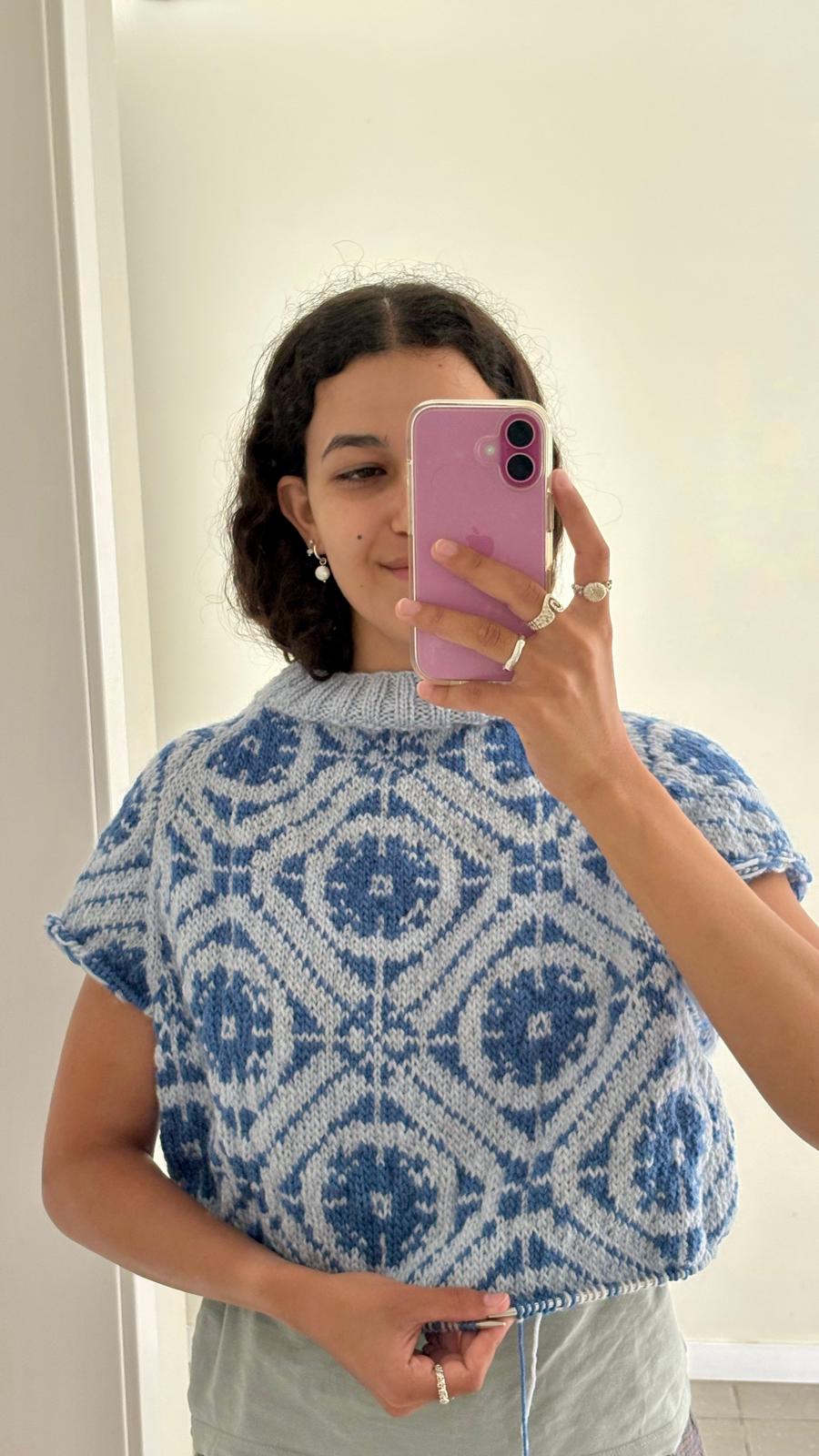 Blue diamond vest — photo 3